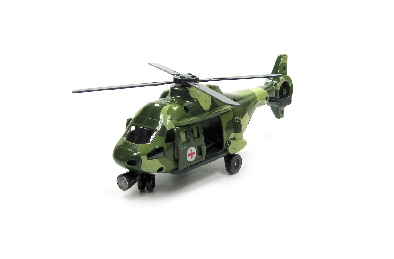 Вертоліт військовий рятувальник 9715 C, лебідка, звук, світло, рухливі гвинти, фото 1