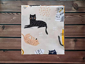 Дитяча пелюшка із натуральної бавовняної тканини Польша для новонароджених 90*80 см BST Бежевий