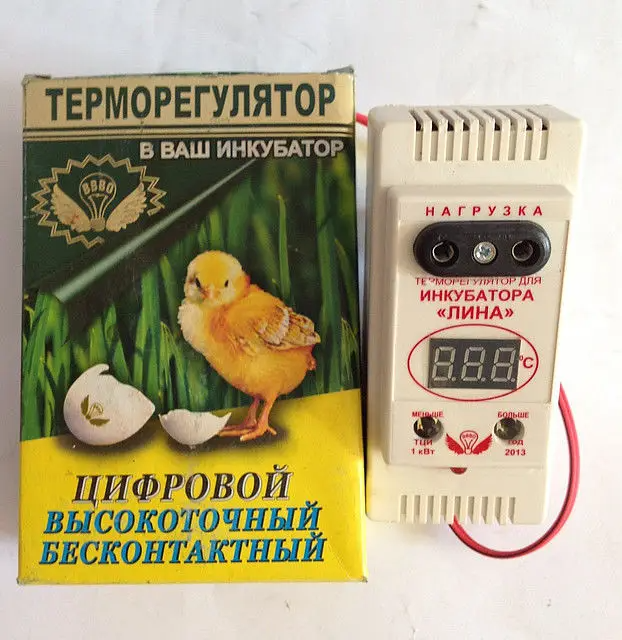 Цифровий терморегулятор з вологоміром для інкубатора Ліна ТЦІ-1000
