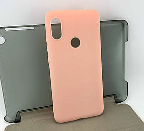 Чохол на Xiaomi Redmi Note 6, Note 6 Pro накладка SMTT силіконовий бампер рожевий