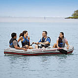 Чотиримісний надувний човен Intex 68376 Mariner 4 Set (328 х 145 см) з веслами та насосом, фото 8