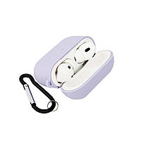 Чохол на AirPods Pro silicon case з мікрофіброю Lilac