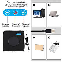 Лайтбокс (фотобокс) Puluz з LED світлом PU5027B для предметної фотозйомки (макрозйомки) 25*25*25 см, фото 4