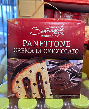 Панетоне з шоколадним кремом Santangelo Panettone Cioccolato 908 гр. Італія