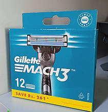 Касети для бритви Gillette Mach3 12 шт