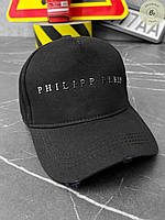 Бейсболка Philipp Plein Italy Black. Летняя кепка Филипп Плейн черная (арт. 14094)
