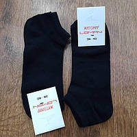 Короткие стрейчевые носки сетка набор 3 шт цвет черный 36-40