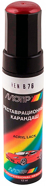 Олівець реставраційний Motip, 12 мл Renault B 76 Червоний металік