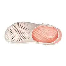 Сабо Crocs LiteRide Clog Powder/White Крокси жіночі лайтрайд пудра-білі оригінал, фото 5