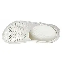 Сабо Crocs LiteRide Almost White Кроксы мужские/женские лайтрайд беленькие оригинал, фото 5