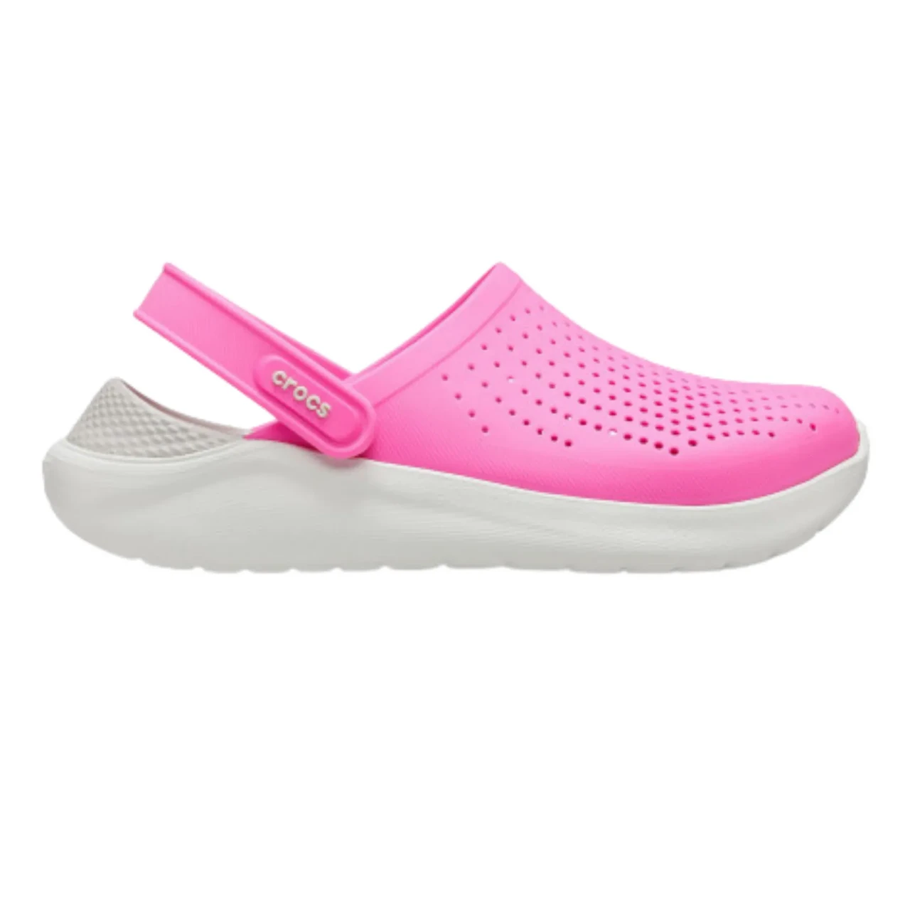 Сабо Crocs LiteRide Clog/Electric Pink Крокси жіночі лайтрайд електричний оригінальний
