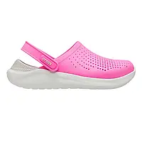Сабо Crocs LiteRide Clog / Electric Pink Кроксы женские лайтрайд электрически-розовый оригинал 37
