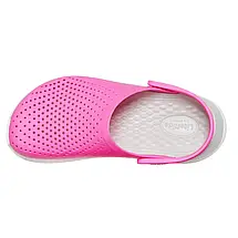 Сабо Crocs LiteRide Clog/Electric Pink Крокси жіночі лайтрайд електричний оригінальний, фото 4