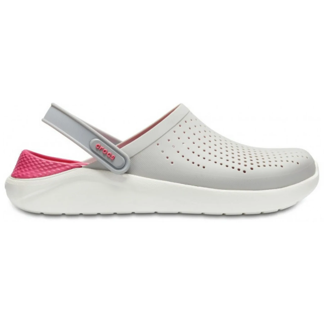 Сабо Crocs LiteRide Clog Pearl/White Крокси жіночі лайтрайд перлинно-білі оригінал