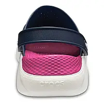 Сабо Crocs LiteRide Navy/Pink Крокси жіночі лайтрайд темно-рожевий оригінал, фото 2