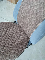 Накидки на сидіння передні комплект. Темно-коричневий