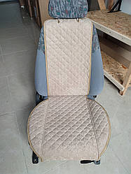 Накидки на сидіння передні комплект. Темний беж