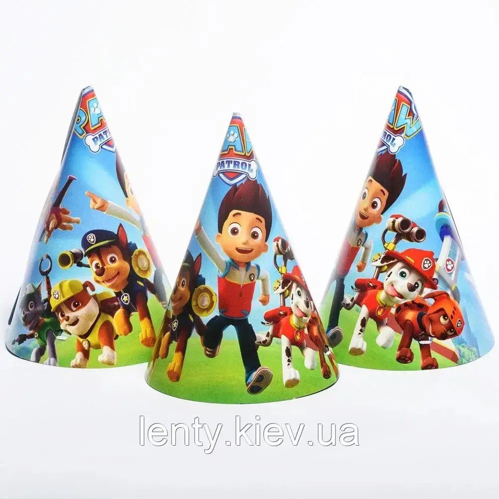 Ковпачки "Щенячий патруль (синій)" (поштучно) ковпаки святкові (рідкісні колекції) малотиражне видання