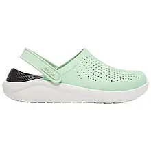 Сабо Crocs LiteRide Clog Neo Mint/Almost White Крокси жіночі лайтрайд м'ятно-білі оригінал