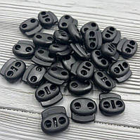 Фіксатор для шнура 3370 порося чорний пластик (50 штук)