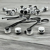 Фіксатор для шнура 3122 прозоро-чорний (50 штук)