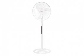 Вентилятор ARDESTO FN-1608RW підлоговий, 40см, 45Вт, опора кругла, білий