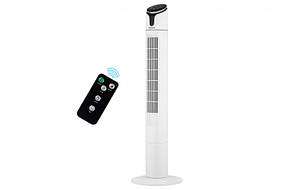 Вентилятор Ardesto FNT-R44X1WY22 колонний, 110см, 50Вт, пульт ДК, дисплей, чорно-білий