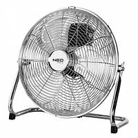 Вентилятор підлоговий Neo Tools, професійний, 30см, 50Вт, кнопки, двигун мідь 100%, срібний