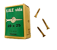 Шурупы Kale vida 20*25 латунь