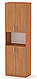 Шафа пенал офісна КШ-5 Компаніт, книжкова шафа для офісу з полицями, фото 8