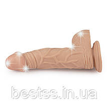 Реалістичний вібратор з пультом управління Real Extreme Vibrating Dildo 9", фото 3