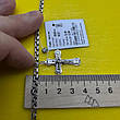 Срібний ланцюжок з хрестом Срібло 925 проби ланцюг хрест, фото 4