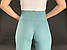 Палаццо для вагітних трикотажні в широкий рубчик м'ятного кольору мустанг, фото 3