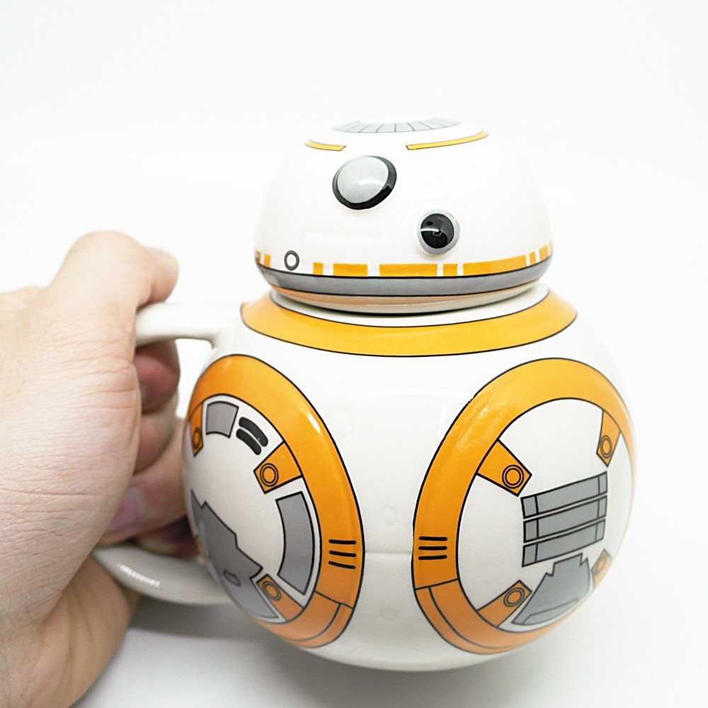 Керамічна чашка/кухоль для чаю/кава з кришкою BB-8 Зоряні Війни 400 мл (LB-88231), фото 1