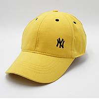 Кепка NY желтая, бейс на лето New York, бейсболка с логотипом Нью Йорк мужская/женская