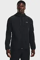 Мужская черная ветровка UA Stretch Woven Windbreaker Under Armour