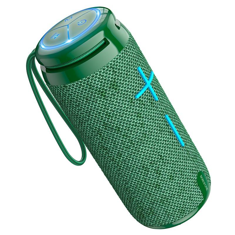 Портативна блютуз-колонка BOROFONE BR24 | AUX, SD-card, Bluetooth, USB, FM-Radio | Зелений