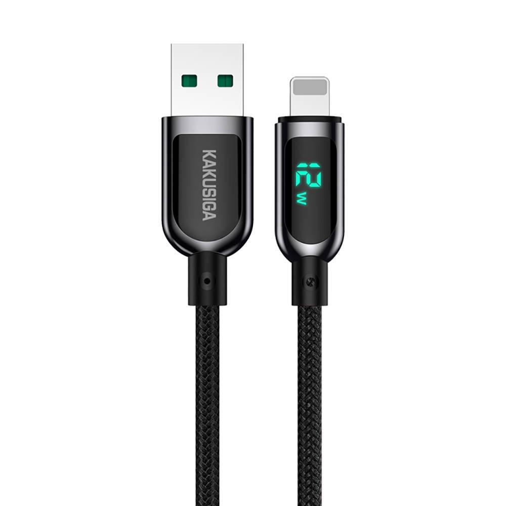 Кабель USB - Lightning IPhone 12W 5A 1.2m KAKU KSC-599 Save Series с дисплеем
