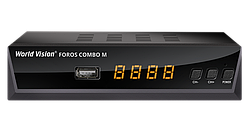 World Vision Foros Combo M DVB-S/S2/T2/C — комбінований ресивер з універсальним пультом керування