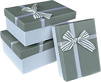 Набор подарочных коробок "Латте с белым" 3 шт