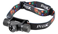 Налобный фонарик ProX Aries 1 Cree XP-G2 500Lm, USB, черный (A-O-B-P-0358)