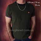 Товстий чолоічий срібний ланцюжок Український бісмарк. Масивна цепочка на шию срібло 925 65 см, фото 8