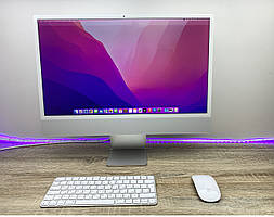 Моноблок Apple iMac 24'' M1 Retina 4.5K 8-Core GPU 256GB RAM 8GB Silver (A2438) + Pink клавіатура та миша