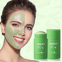 Маска стик для глубокого очищения и сужения пор лица Green Stick Mask с органической глиной и зеленым чаем