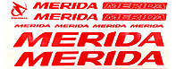 Наклейка Merida на раму велосипеда, красный (NAK053)