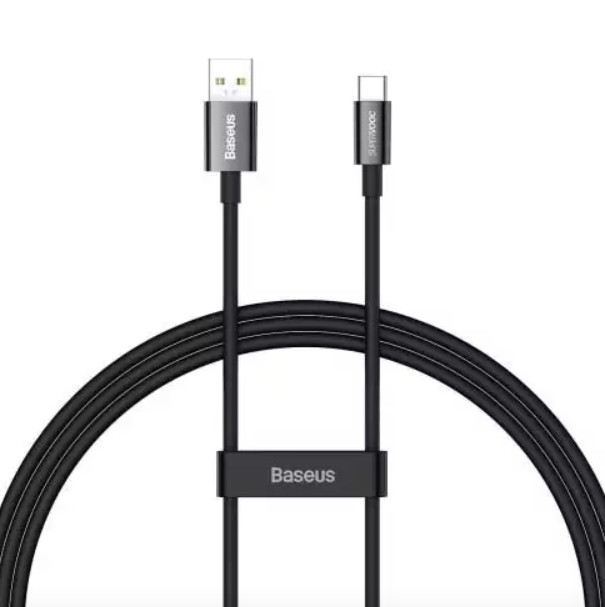 Кабель Baseus Superior Series ( SUPERVOOC ) Fast Charging Data Cable USB to Type-C 65W 1m Black