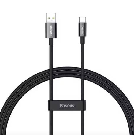 Кабель Baseus Superior Series ( SUPERVOOC ) Fast Charging Data Cable USB to Type-C 65W 1m Black, фото 1