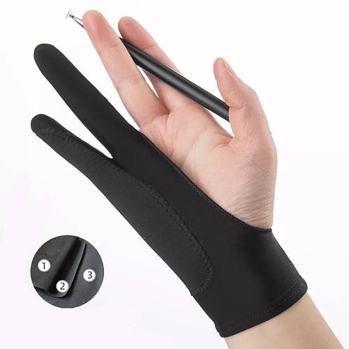 Купить Перчатки для планшета, Перчатка для рисования Трехслойная ANTI ...