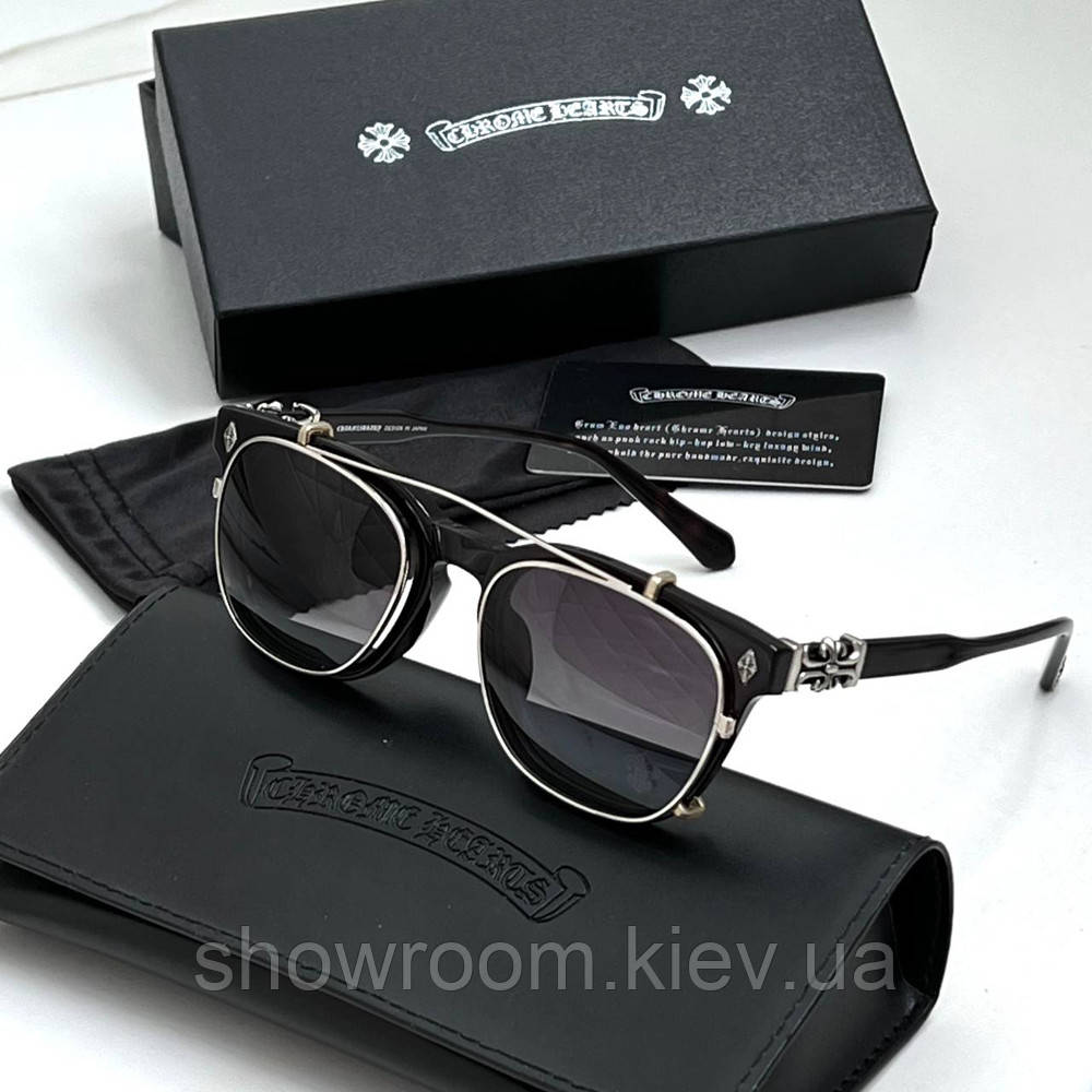 Чоловічі сонцезахисні окуляри Chrome Hearts Pump Me LUX, фото 1