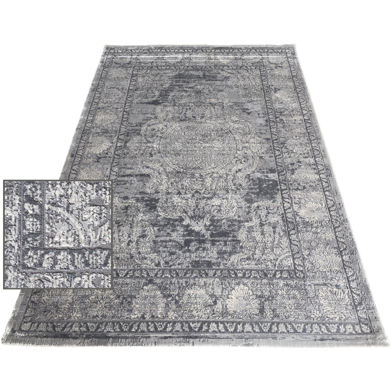 3x4 VENICE A476A (Grey) килим на підлогу у вітальню, зал, спальню, фото 1